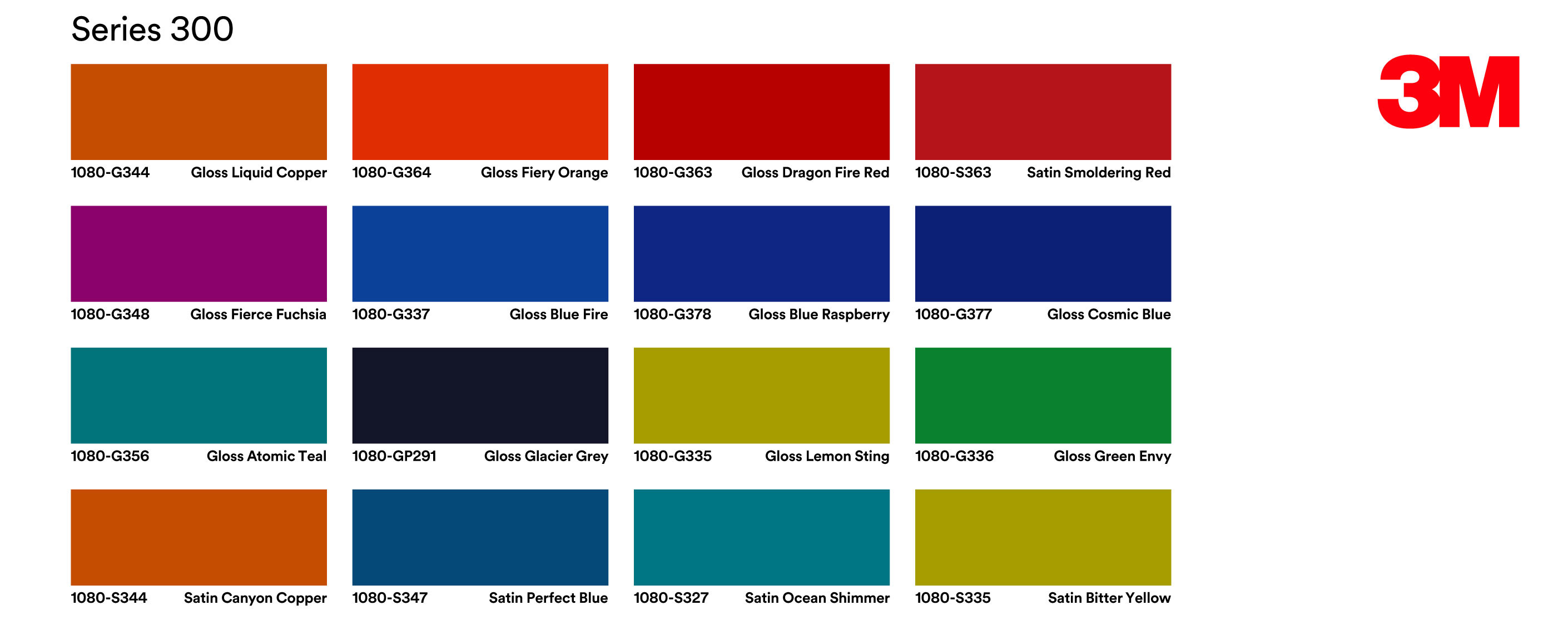 3m Colour Chart