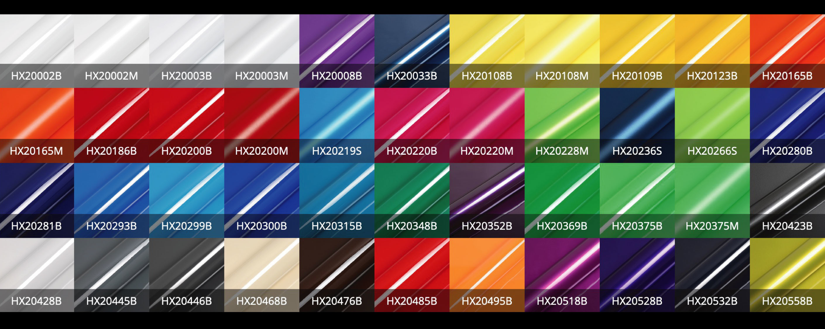 Hexis Color Chart